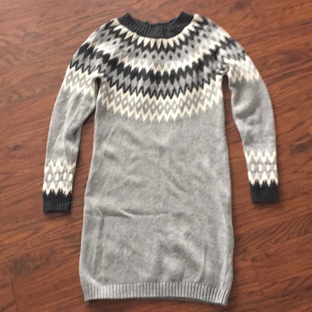 Willi Smith fair isle wool blend sweater dress. Small